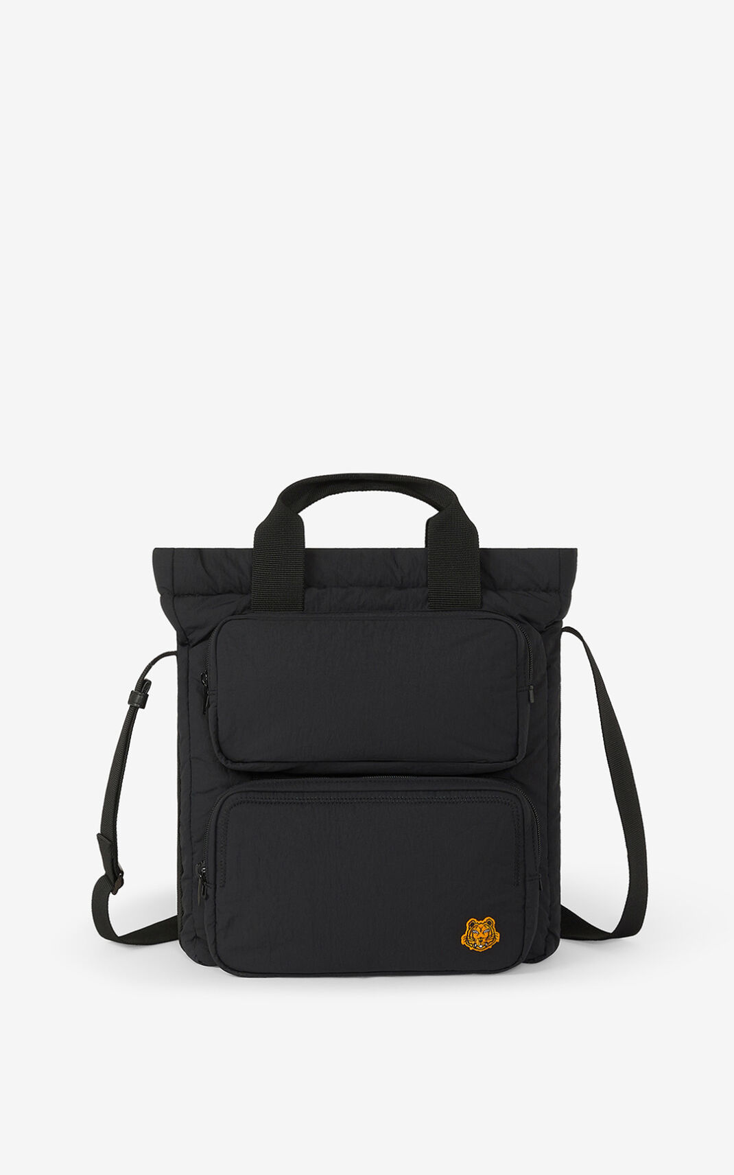 Sac À Main Kenzo Tiger Crest Homme Noir | VWZX-79650